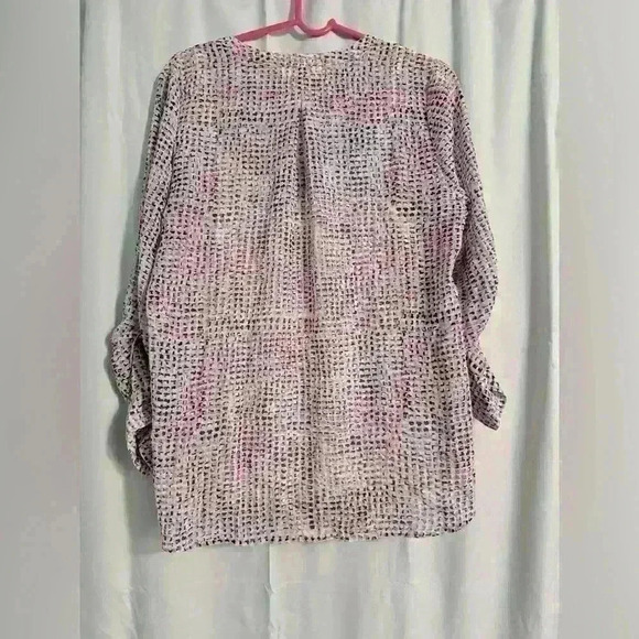 Motherhood Maternity Printed Blouse Size L Attached Tank​ - Picture 6 of 7